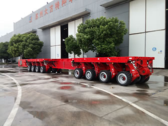 Self-propelled hydraulic modular vehicle (SPMT)